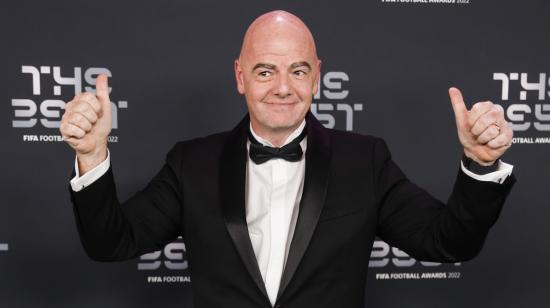 Gianni Infantino, durante los premios The Best de la FIFA, el 27 de febrero de 2023.