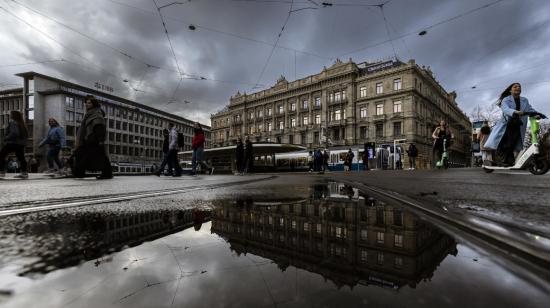 Fachada de Credit Suisse, 19 de marzo de 2023.