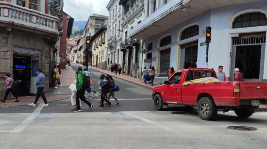 Imagen del Centro Histórico de Quito, donde alrededor de 500 trabajadoras sexuales ejercen esta actividad.