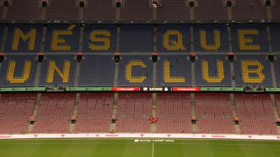 Vista de una de las tribunas del Camp Nou, propiedad del FC Barcelona.