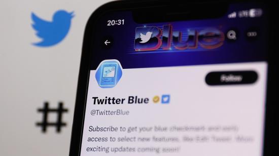 Pantallazo principal del servicio de pago, Twitter Blue, el 28 de marzo de 2023. 