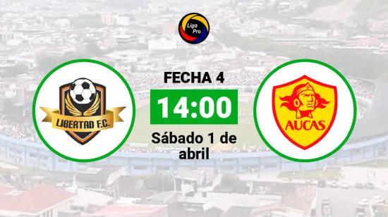 Libertad se enfrenta a Aucas el sábado 1 de abril desde las 14:00.