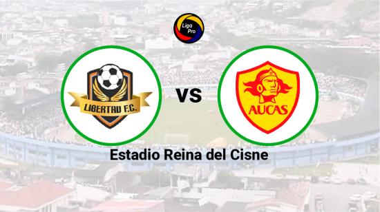 Libertad se enfrenta a Aucas en el estadio Reina del Cisne el 1 de abril de 2023.