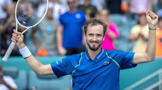 El ruso Daniil Medvedev venció al italiano Jannik Sinner y se quedó con el título del Masters 1.000 de Miami, el 2 de abril de 2023.