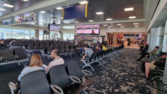 Sala de espera del Aeropuerto Mariscal Sucre de Quito, en 2023. 