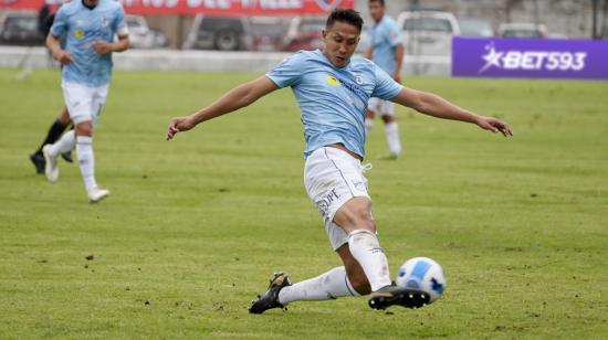 Franklin Guerra, durante el partido de Universidad Católica ante El Nacional, el 8 de abril de 2023.