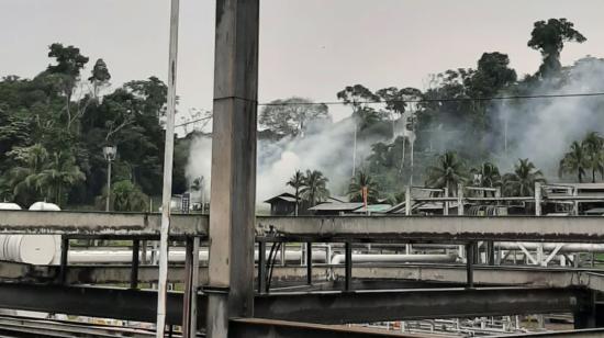 Ataque violento al bloque 16-67, en la provincia de Orellana, el 6 de abril de 2023.