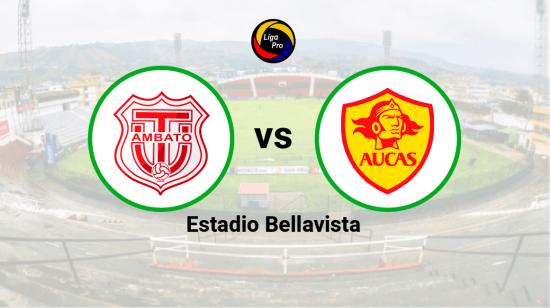 Técnico Universitario se enfrenta a Aucas en el estadio Bellavista el 15 de abril de 2023.