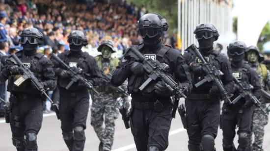 Miembros de la Policía en un evento, en marzo de 2023.