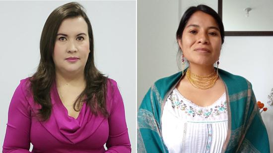 Las dos ecuatorianas ganadores del premio de Globant, Ana Valdiviezo y Janeth Bonilla. 