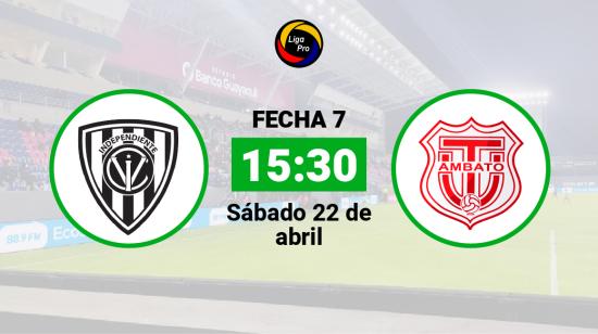 Independiente del Valle se enfrenta a Técnico Universitario el sábado 22 de abril desde las 15:30.