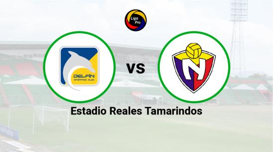 Delfín se enfrenta a El Nacional en el estadio Reales Tamarindos el 30 de abril de 2023.