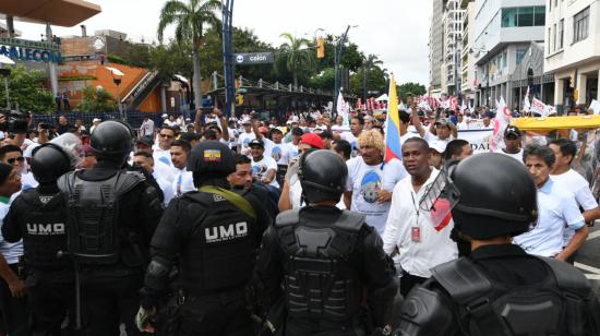 Marcha por el Día del Trabajador en Guayaquil, el 1 de mayo de 2023. 