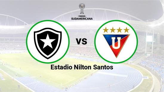 Botafogo se enfrenta a Liga de Quito en el estadio Nilton Santos, el 4 de mayo de 2023.