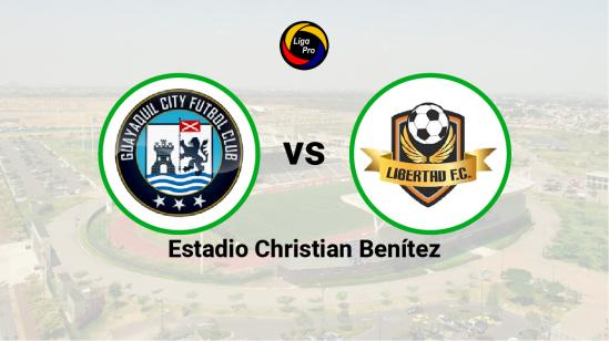 Guayaquil City se enfrenta a Libertad en el estadio Christian Benítez, el 6 de mayo de 2023.