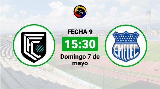 Cumbayá se enfrenta a Emelec el domingo 7 de mayo desde las 15:30.