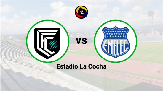 Cumbayá se enfrenta a Emelec en el estadio La Cocha, el 7 de mayo de 2023.