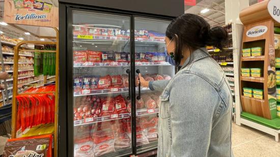 Un supermercado en el centro norte de Quito, en 2022. 