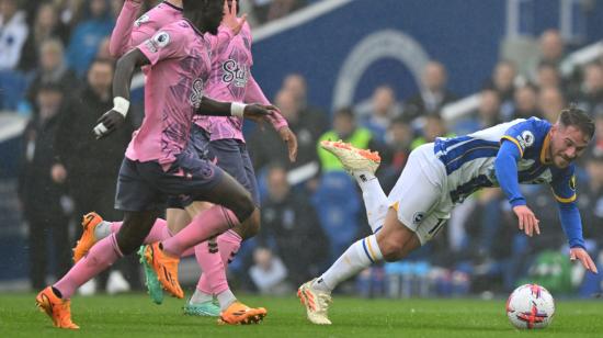 El argentino Alexis Mac Allister, durante el partido del Brighton ante el Everton, el 8 de mayo de 2023.