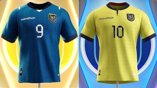 Marathon Sports presentó, el miércoles 10 de mayo, las camisetas que usará Ecuador en las Eliminatorias al Mundial 2026.