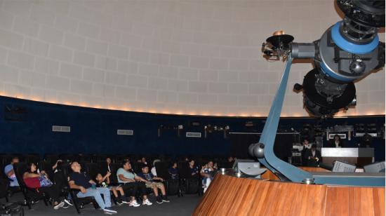 Función de inauguración del Planetario de la Armada, tras reabrir sus puertas, el pasado 5 de mayo de 2023. 