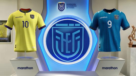 Las nuevas camisetas de Ecuador para las Eliminatorias al Mundial 2026 se presentaron el miércoles 10 de mayo de 2023.