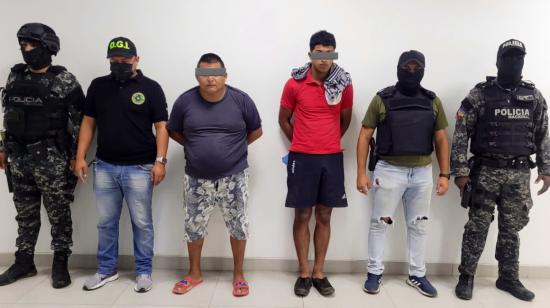 Dos miembros del grupo delictivo de Los Águilas fueron detenidos por la Policía, el 11 de mayo de 2023.