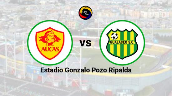 Aucas se enfrenta a Gualaceo en el estadio Gonzalo Pozo Ripalda, el 13 de mayo de 2023.