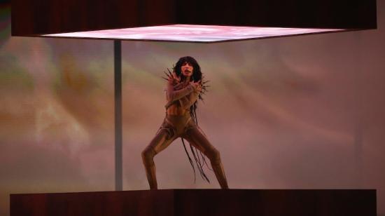 La cantante sueca Loreen se presenta en Eurovisión.