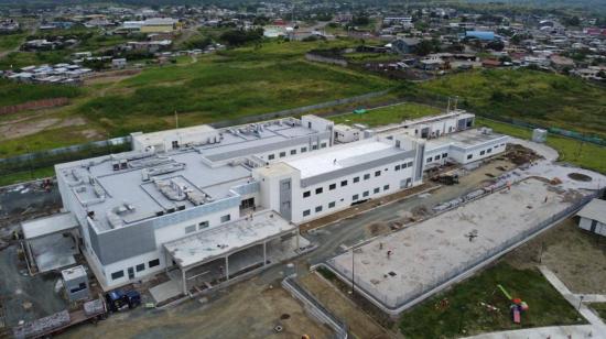 Vista aérea del hospital de Pedernales, publicada el 14 de mayo de 2023.