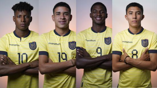 Nilson Angulo, Kendry Páez, Justin Cuero y Sebastián González, cuatro de los más destacados de la Selección Sub 20.