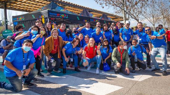 Voluntarios inscritos a los Juegos Panamericanos de Chile 2023.