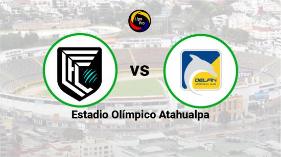 Cumbayá se enfrenta a Delfín en el estadio Olímpico Atahualpa el 21 de mayo de 2023.