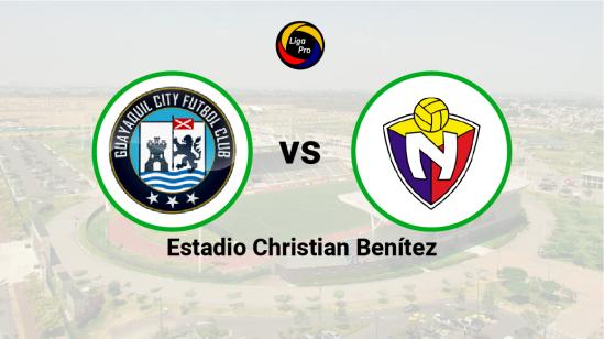 Guayaquil City se enfrenta a El Nacional en el estadio Christian Benítez, el 21 de mayo de 2023.