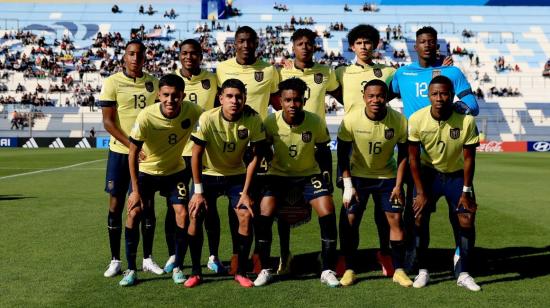 Equipo titular de Ecuador en el primer partido del Mundial Sub 20.