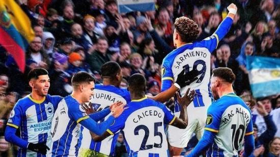 Moisés Caicedo, Pervis Estupiñán y Jeremy Sarmiento convirtieron al Brighton en el 'Ecua-Brighton'. 