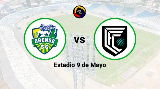 Orense se enfrenta a Cumbayá en el estadio 9 de Mayo el 27 de mayo de 2023.