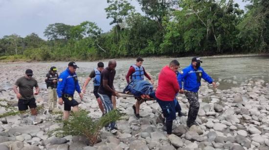 Rescate del cuerpo encontrado en Napo. 31 de mayo de 2023