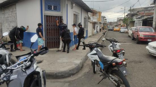 Operativo de control en el sector  de Portete, sur de Guayaquil, el 31 de mayo de 2023. 