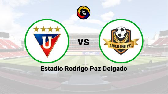 Liga de Quito se enfrenta a Libertad en el estadio Rodrigo Paz Delgado el 2 de junio de 2023.