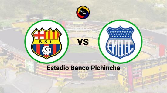 Barcelona se enfrenta a Emelec en el estadio Banco Pichincha, el 3 de junio de 2023.