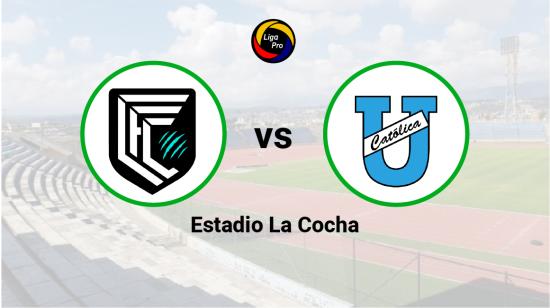 Cumbayá se enfrenta a Universidad Católica en el estadio La Cocha el 4 de junio de 2023.