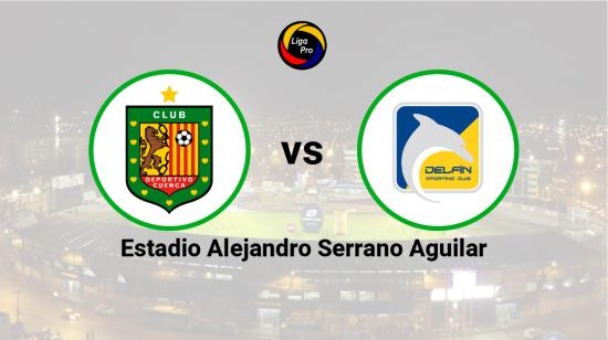 Deportivo Cuenca se enfrenta a Delfín en el estadio Alejandro Serrano Aguilar, el 5 de junio de 2023.