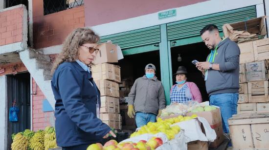 Controles en el Mercado Mayorista de Quito, el 23 de marzo de 2023.