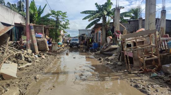 Imagen del barrio 50 casas, en el sur de Esmeraldas, el 6 de junio de 2023.