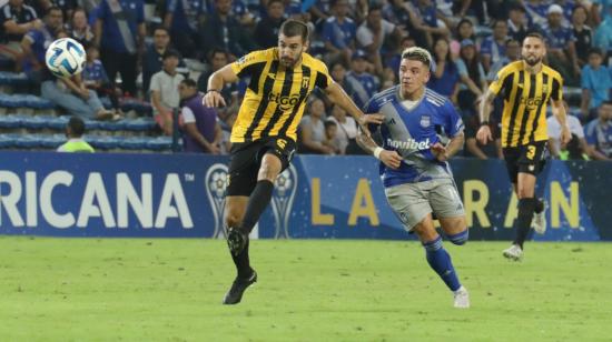 Diego García, en el partido de Emelec ante Guaraní por la Copa Sudamericana, el 7 de junio de 2023.