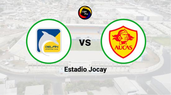 Delfín se enfrenta a Aucas en el estadio Jocay el 11 de junio de 2023.