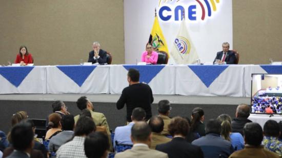 Consejo Consultivo de las organizaciones políticas en el Consejo Nacional Electoral (CNE). Quito, 23 de mayo de 2023