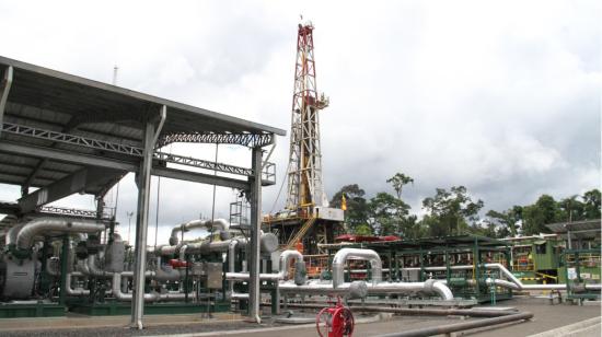 Una torre de perforación en el campo Tambococha, que es parte del ITT, el 14 de junio de 2023. 