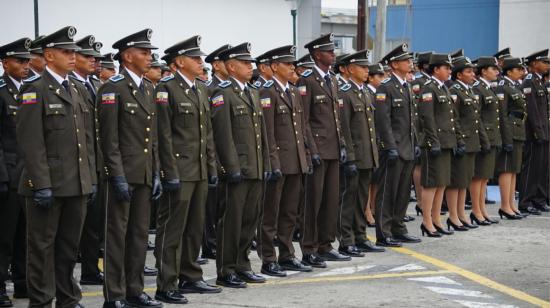 Alrededor de 589 policías llegaron a Guayaquil para reforzar la seguridad, el 15 de junio de 2023. 